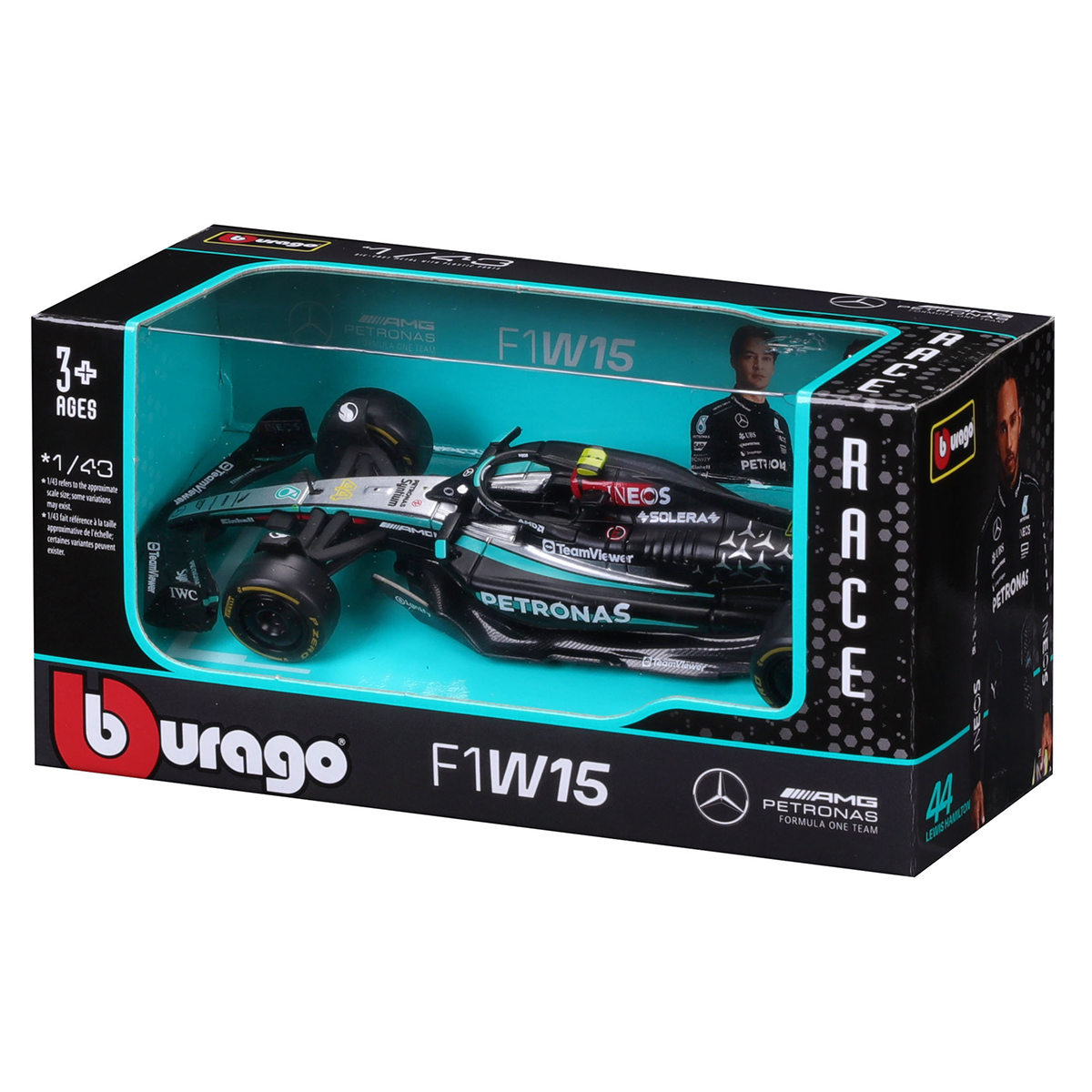 Автомодель - Mercedes-AMG F1 W15 Performance (2024) (1:43) — фото 7