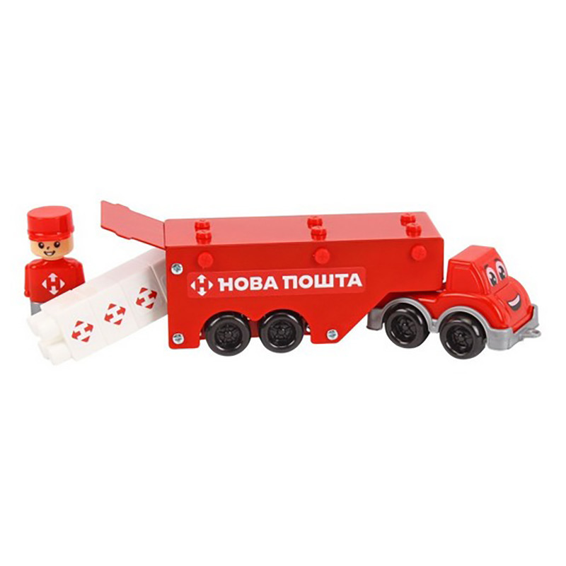 Дитячий металевий конструктор "Нова Пошта" 1416TXK, 135 деталей — фото 5