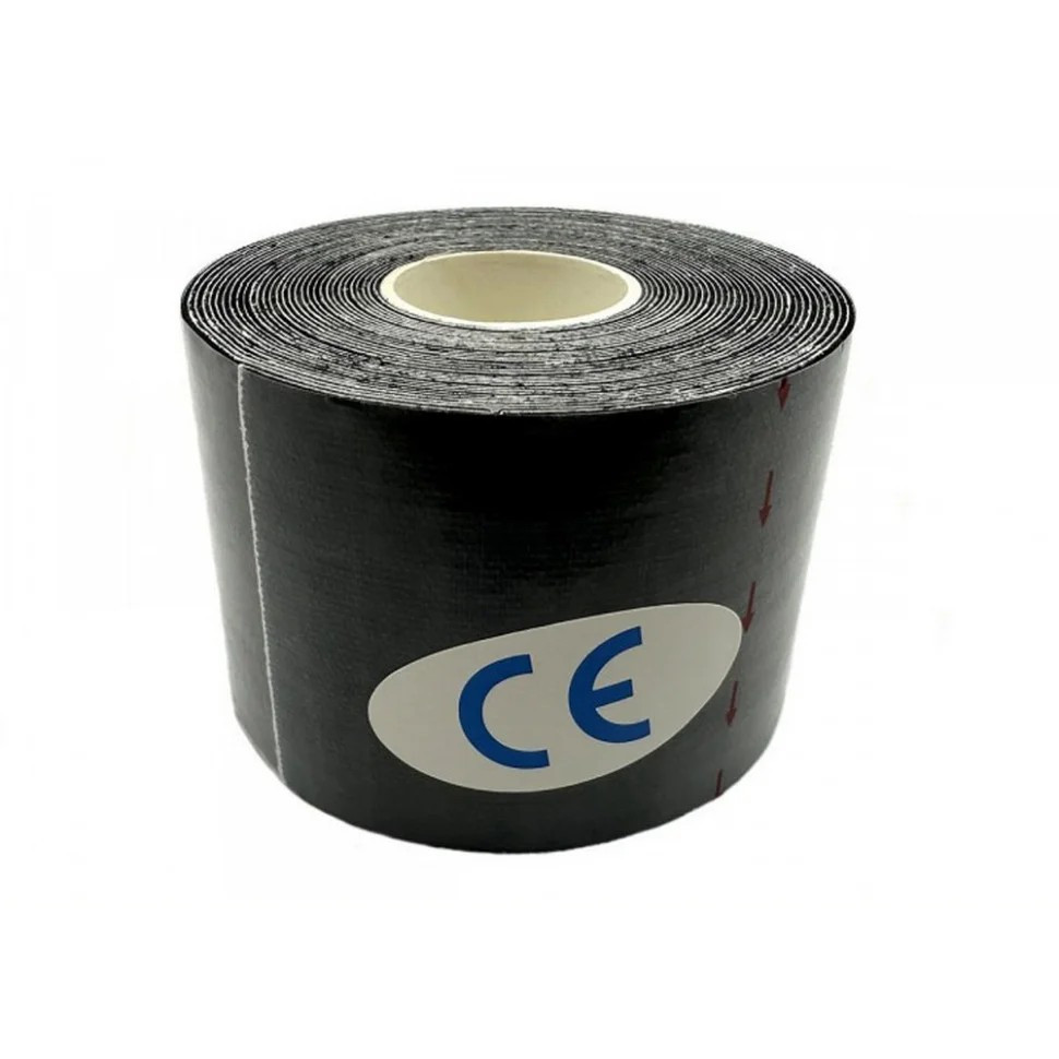 Кінезіологічний тейп Kinesio EasyFit EF-2080-BK, чорний — фото 2