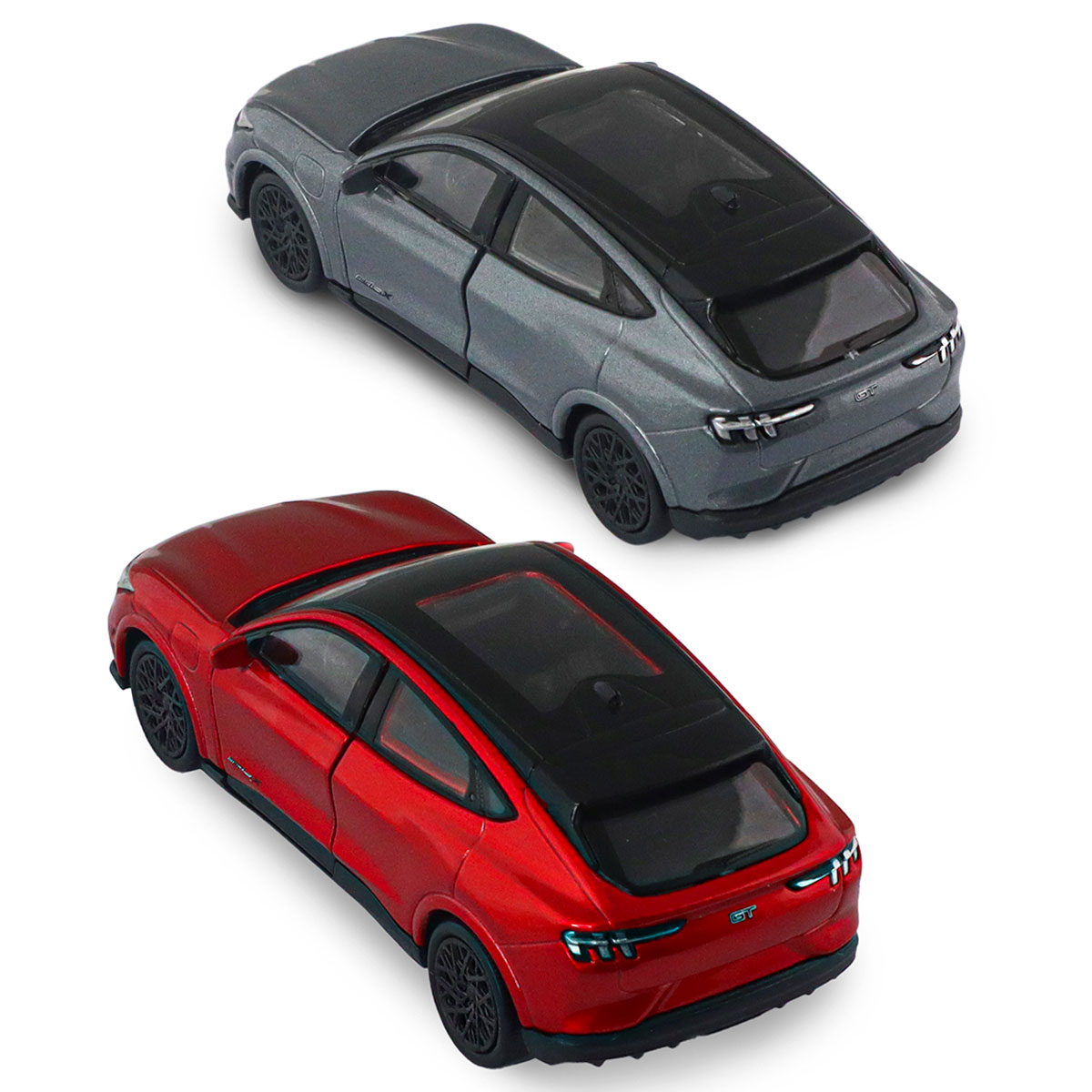 Автомодель - FORD Mustang MACH-E GT 2023 (червоний, сріблясто-сірий) — фото 9