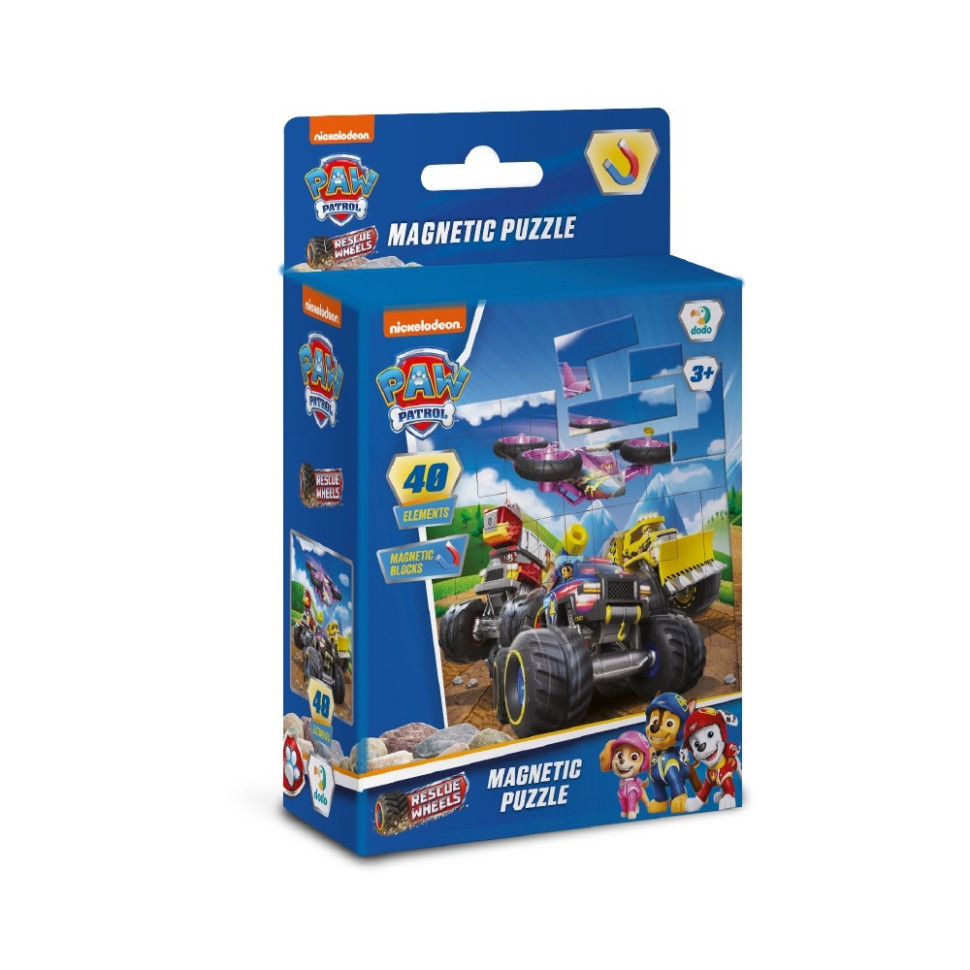 Детский магнитный пазл "Колеса" 200650, 40 элементов — фото 2