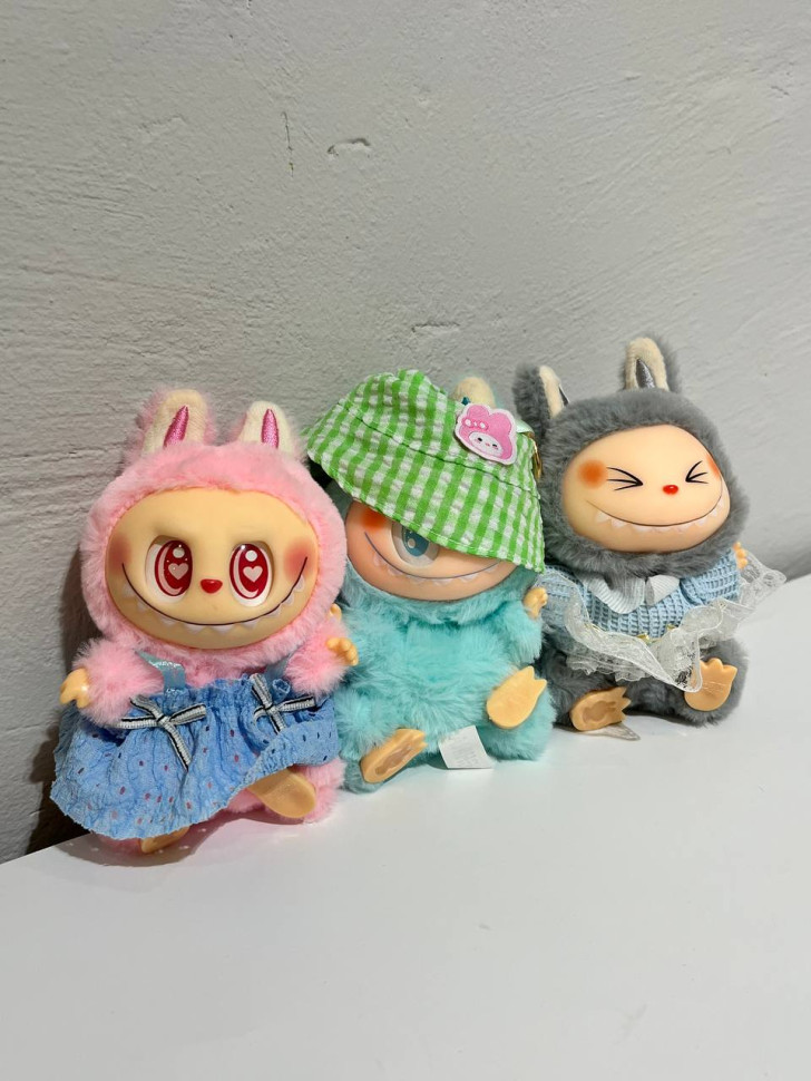 Дитяча м'яка іграшка-брелок The Monsters Labubu Labubu15 в асортименті — фото 2
