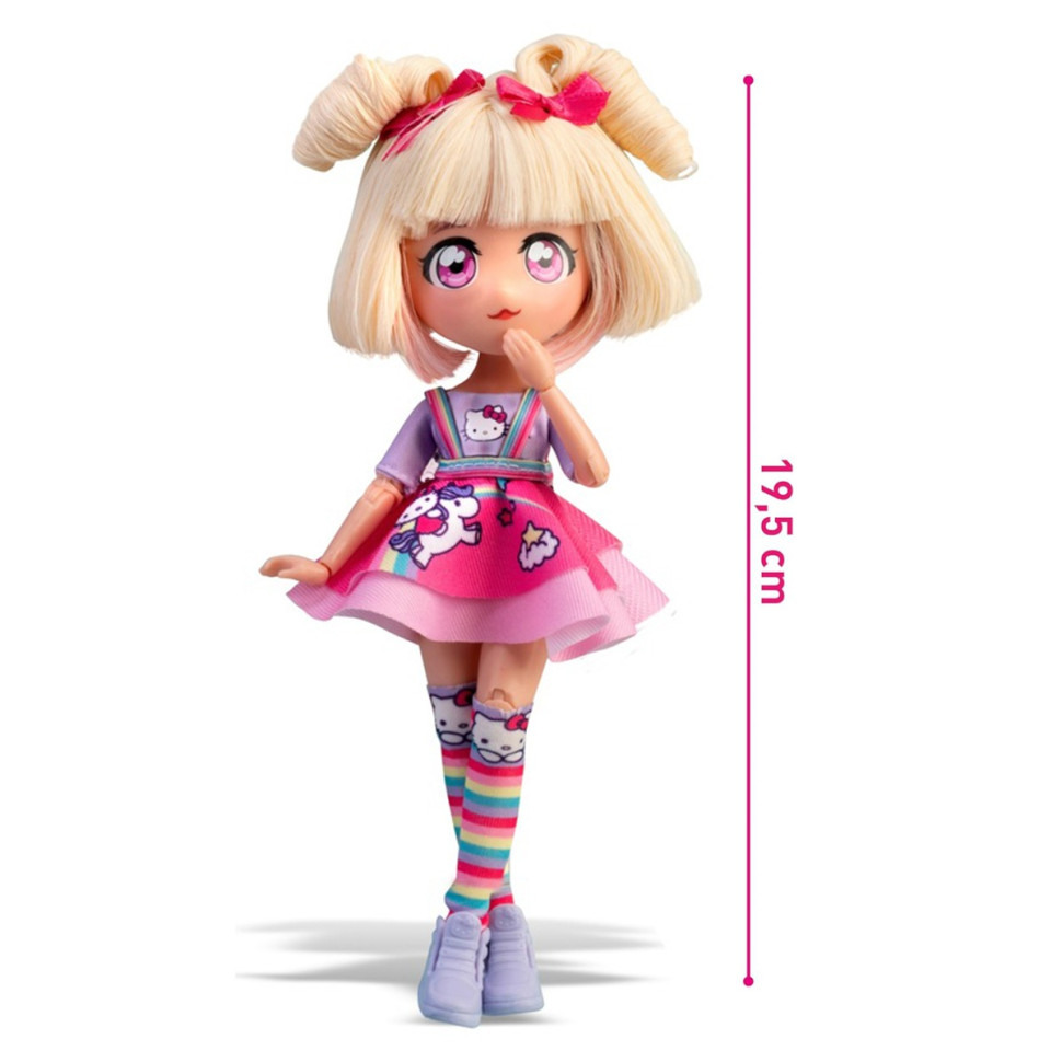 Детская кукла "Конфетка Единорог" 4SF Manga Dolls HKTF0400 серии "Hello Kitty" — фото 8