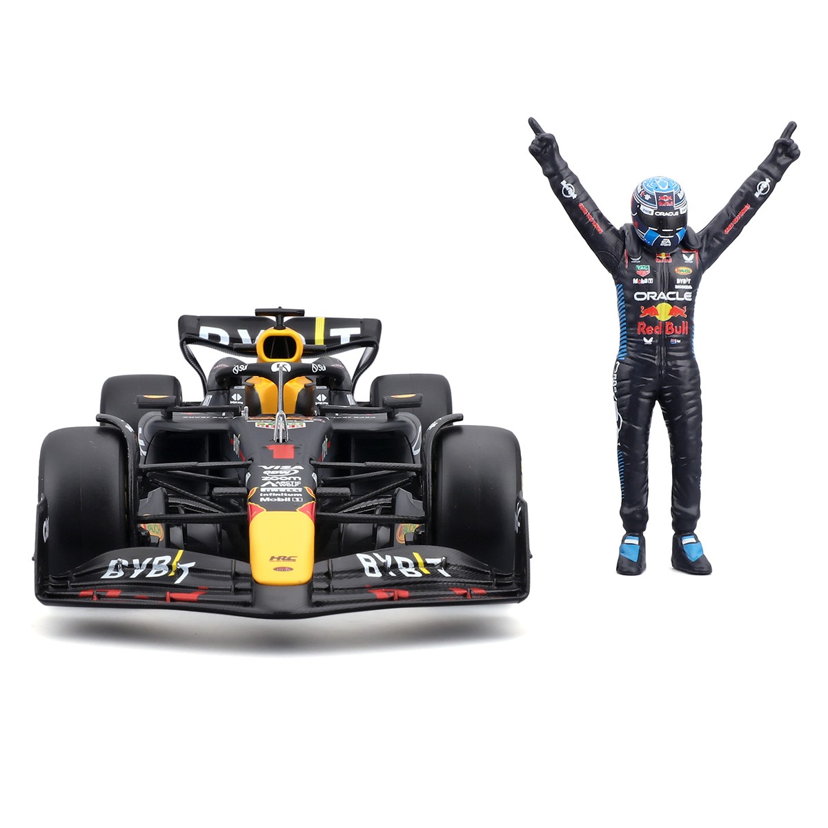 Автомодель з фігуркою – Oracle RED BULL Racing RB20 (2024) (1:24) — фото 6