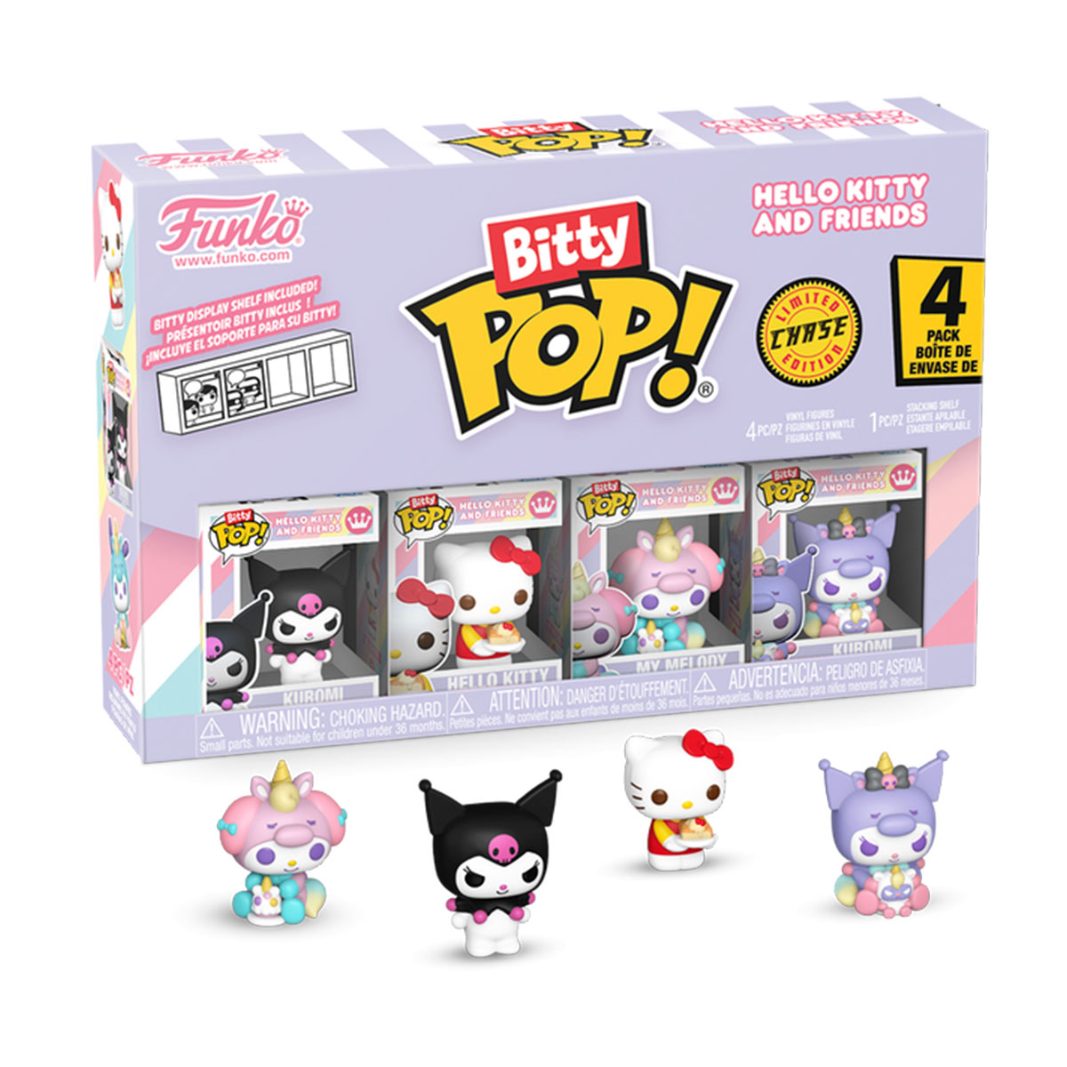 Набір ігрових фігурок Bitty POP! серії "Sanrio" - Куромі (4 фігурки в ас.)