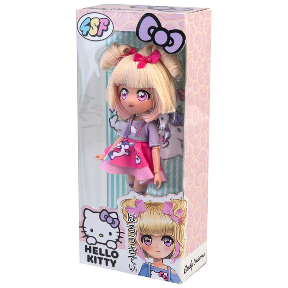 Детская кукла "Конфетка Единорог" 4SF Manga Dolls HKTF0400 серии "Hello Kitty" — фото 4