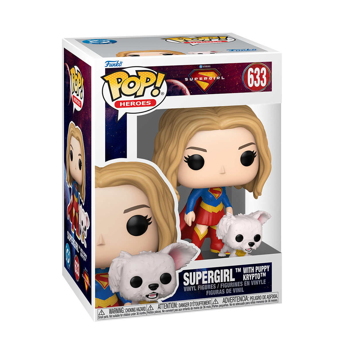 Набір ігрових фігурок Funko POP! серії "Суперґьорл" - Суперґьорл і Крипто Суперпес