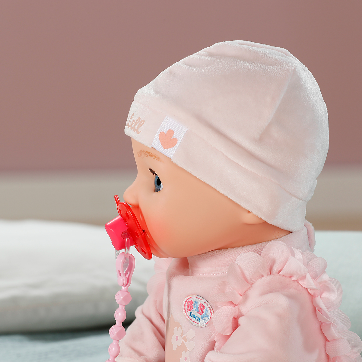 Пустушка для ляльки BABY born на кліпсі (рожева) — фото 4