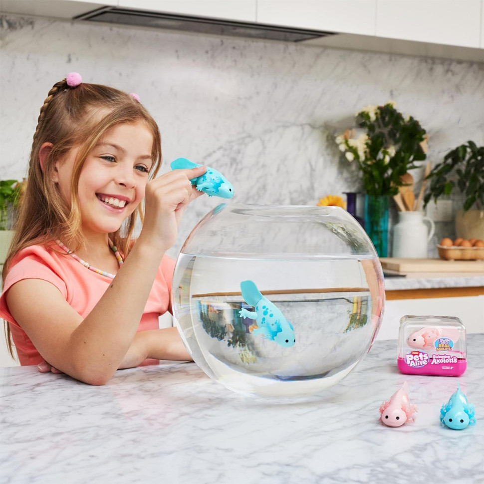 Інтерактивна іграшка Аксолотль Pets & Robo Alive 9556B, бірюзовий — фото 2