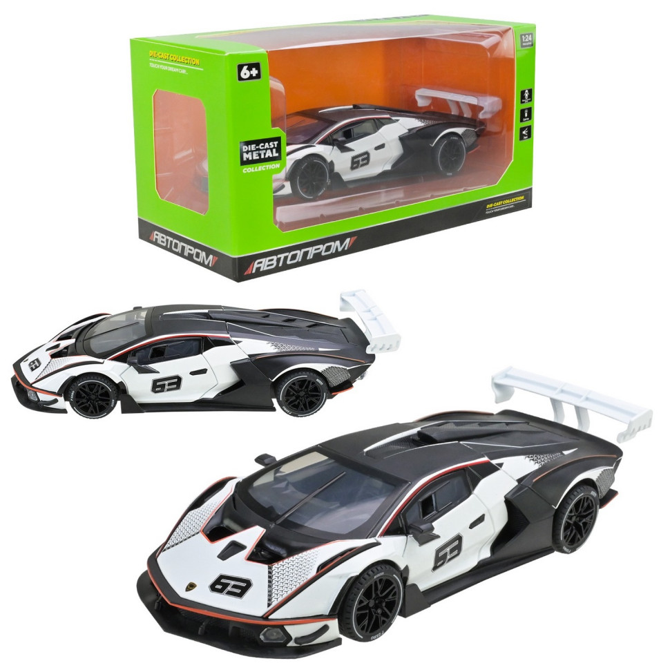 Модель автомобіля "Lamborghini" AP7700(White) масштаб 1:24 — фото 3