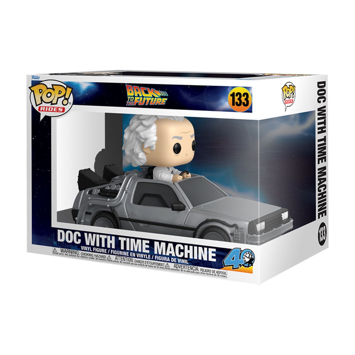 Ігрова фігурка Funko POP! Rides серії "Назад у майбутнє" - Док у Машині Часу