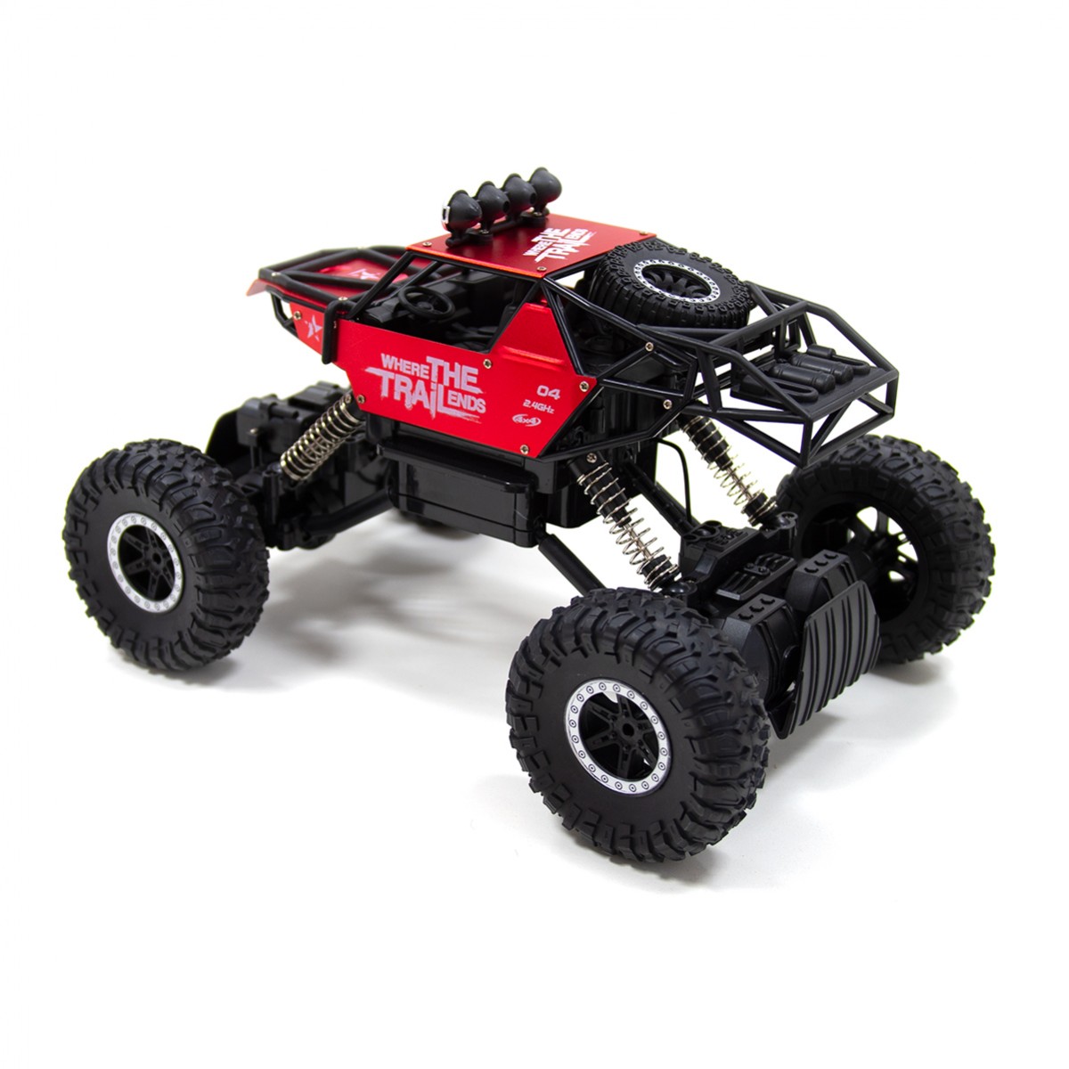 Автомобіль OFF-ROAD Crawler з р/к - Where THE Trail ENDS (червоний, акум. 7.2V, метал. корпус, 1:14) — фото 7