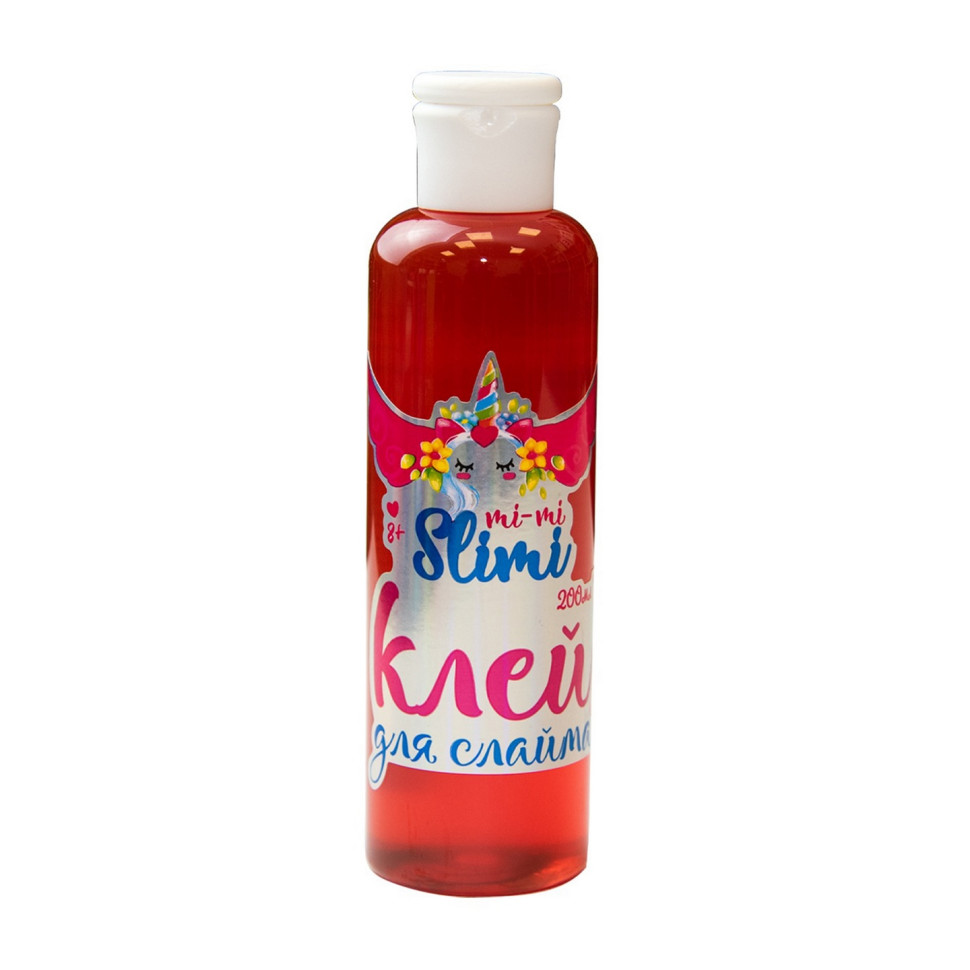 Клей для слайму "Mi-mi Slimi" 71729(Red) червоний, 200 мл