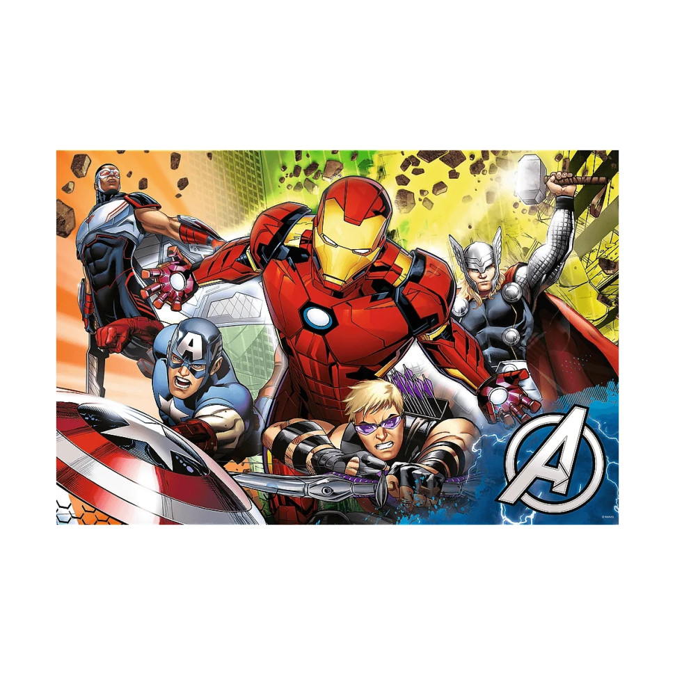 Дитячі пазли SUPER МАХІ Marvel "Разом сильніше" Trefl 41007 24 елементи, з розфарбовкою — фото 2