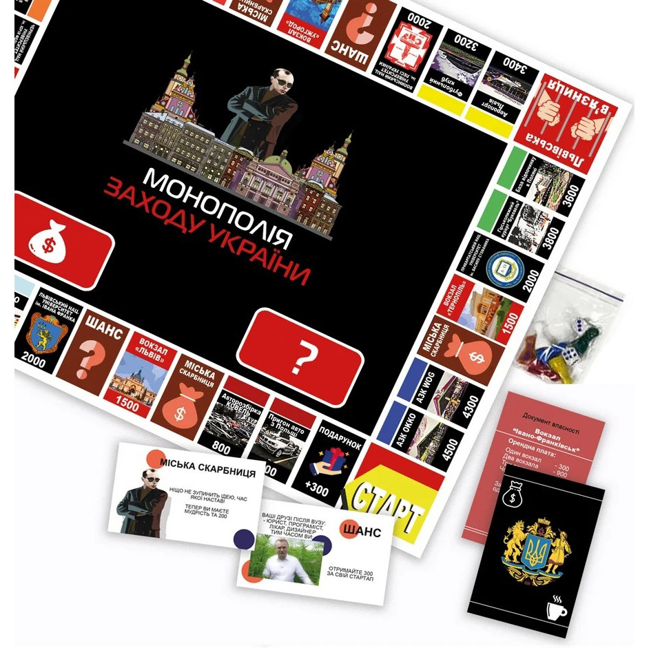 Настільна гра "Монополія Заходу України" PLR-0040 від 2 до 5 гравців — фото 15