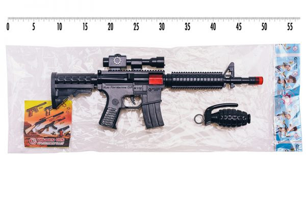 Іграшковий автомат-тріскачка "M16" з гранатою Golden Gun 803 — фото 2