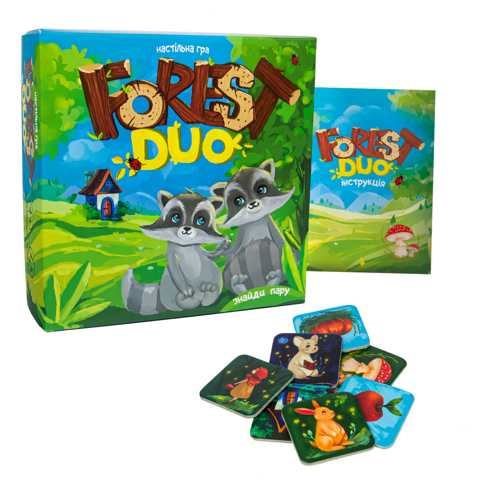 Настільна гра-мемо "Forest Duo" 30867 інструкція 64 фішки — фото 3
