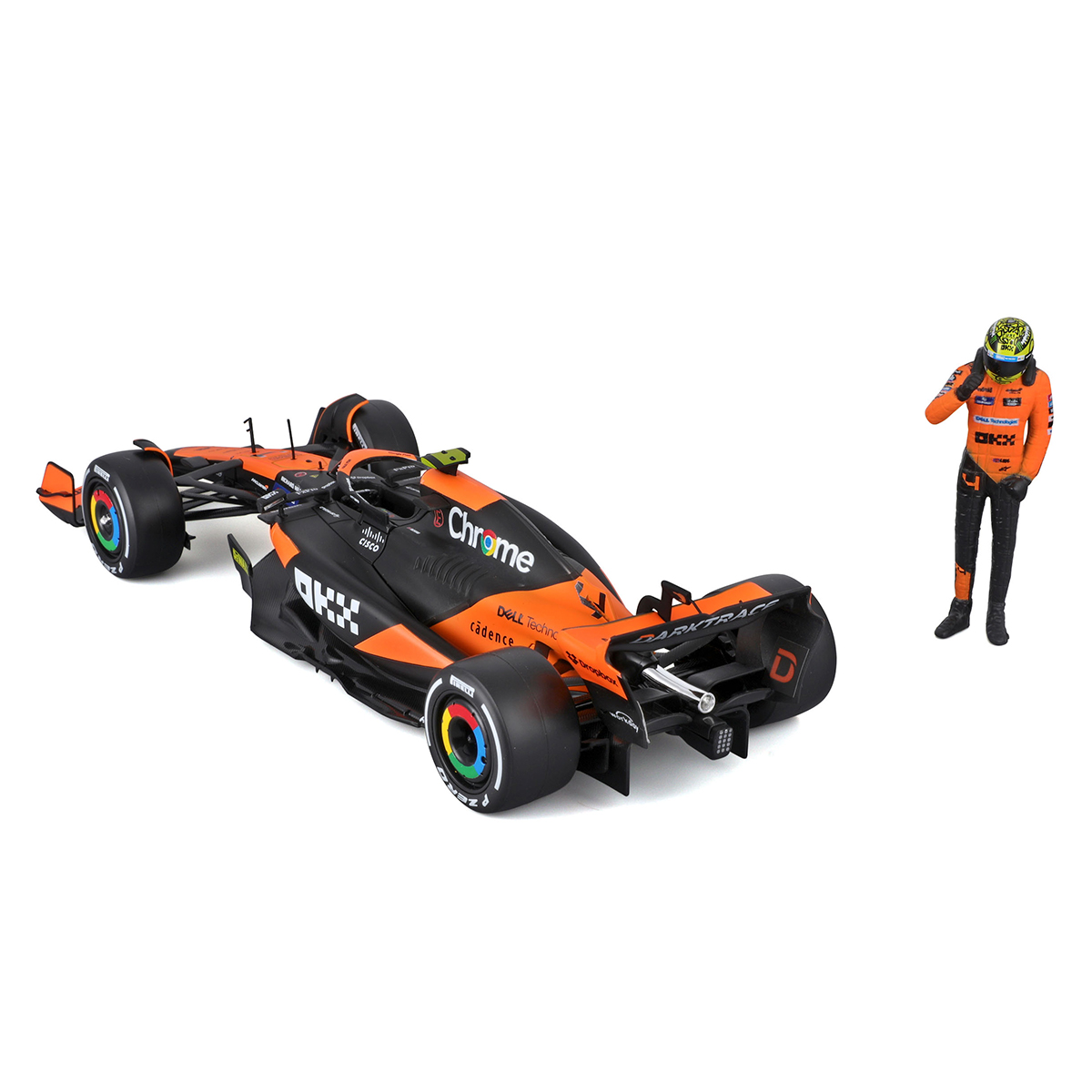Автомодель з фігуркою - Mclaren MCL38 (1:24) — фото 6