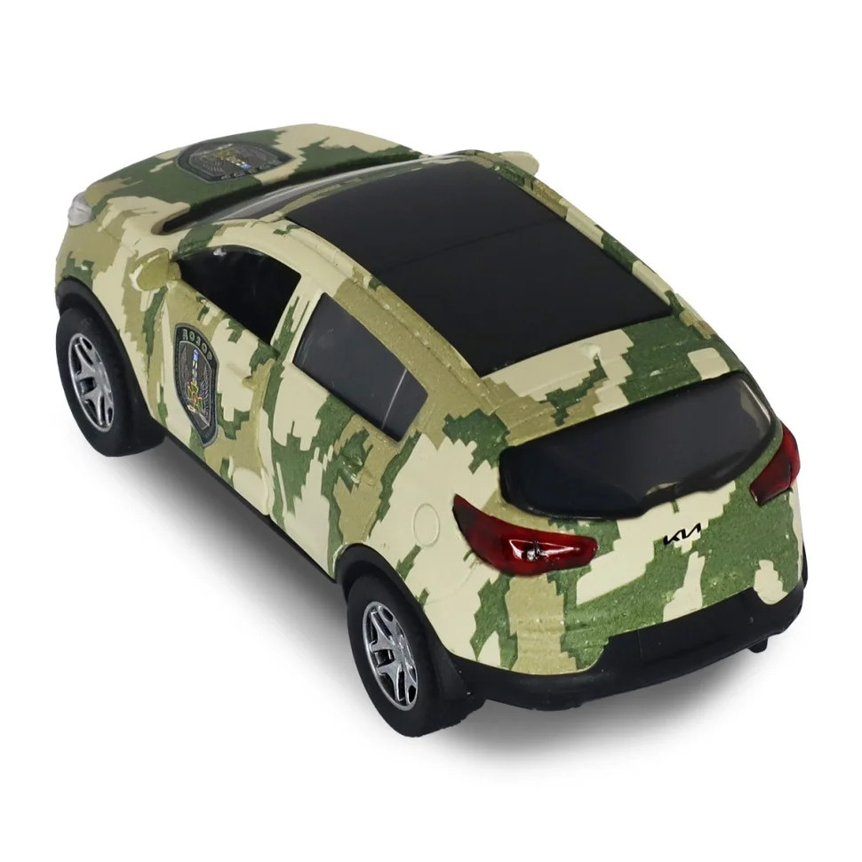 Автомодель серії "Шеврони Героїв" Kia Sporteg R "Дозор" TechnoDrive 250361MC масштаб 1:39 — фото 4