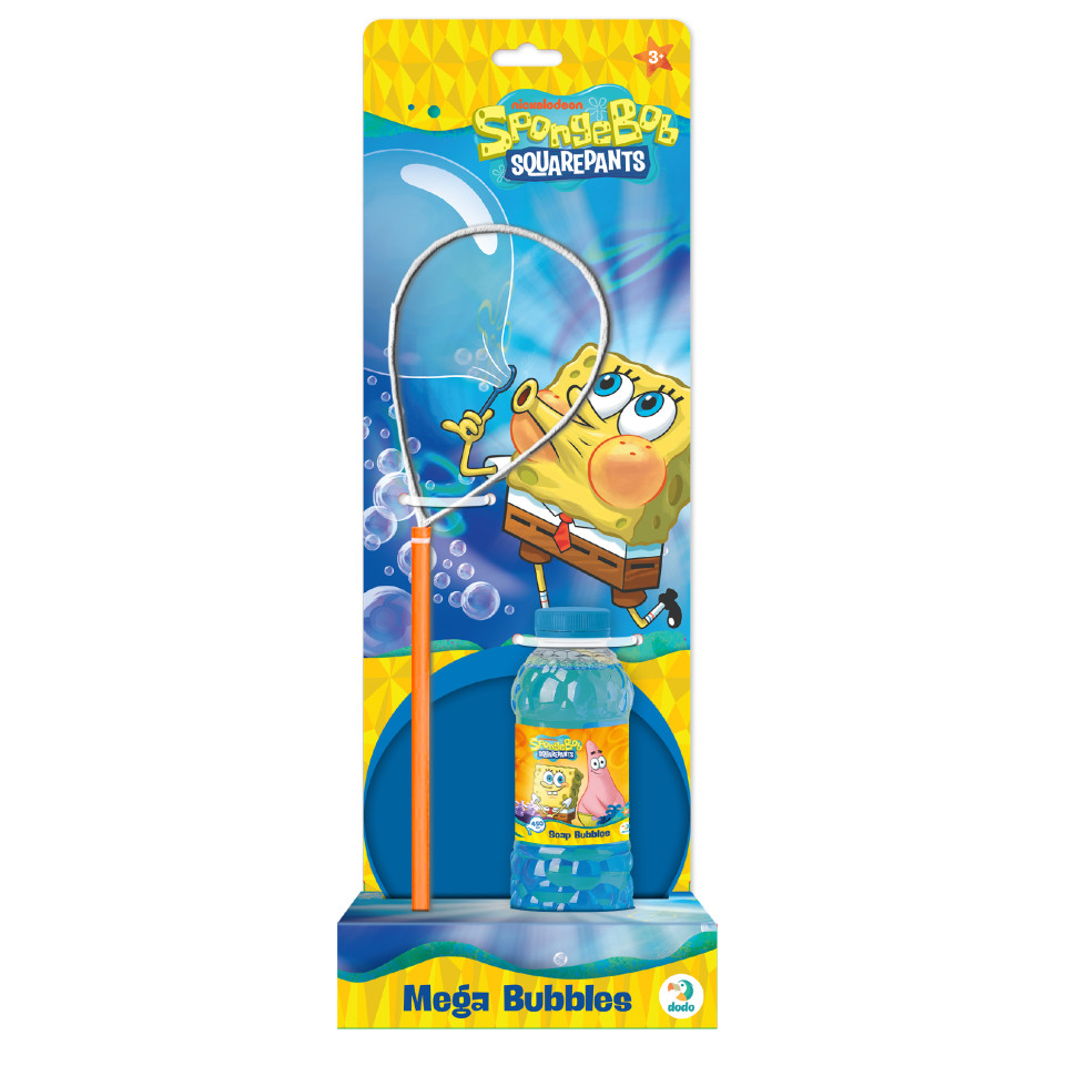 Мильні бульбашки "Mega Bubbles з тарілкою SpongeBob" 200636 об'єм 450 мл — фото 3