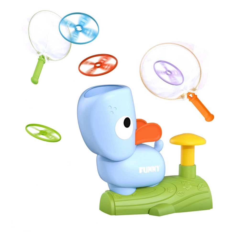 Розважальна гра-фризбі для дітей Catching Games Little Bessn 201Y 2 сачка, 8 дисків