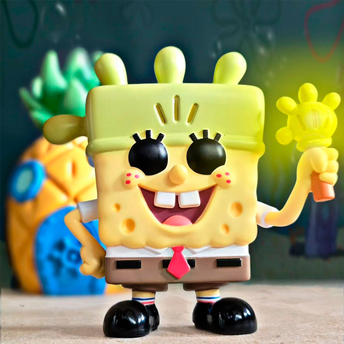 Ігрова фігурка Funko POP! серії "Губка Боб Квадратні Штани" - Губка Боб з Рукавичкою-Ліхтариком — фото 2