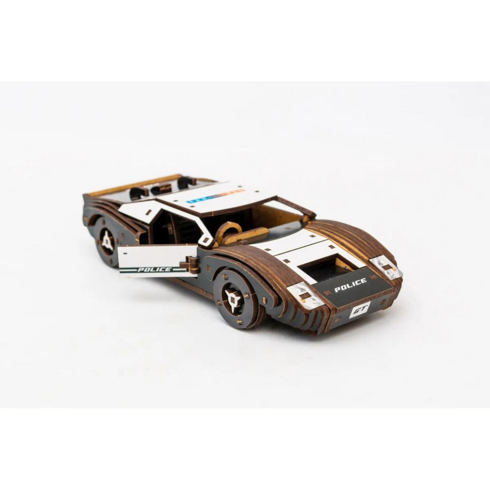 Дерев’яний 3D конструктор Fast car Gt Puz-26916, 164 деталі — фото 3