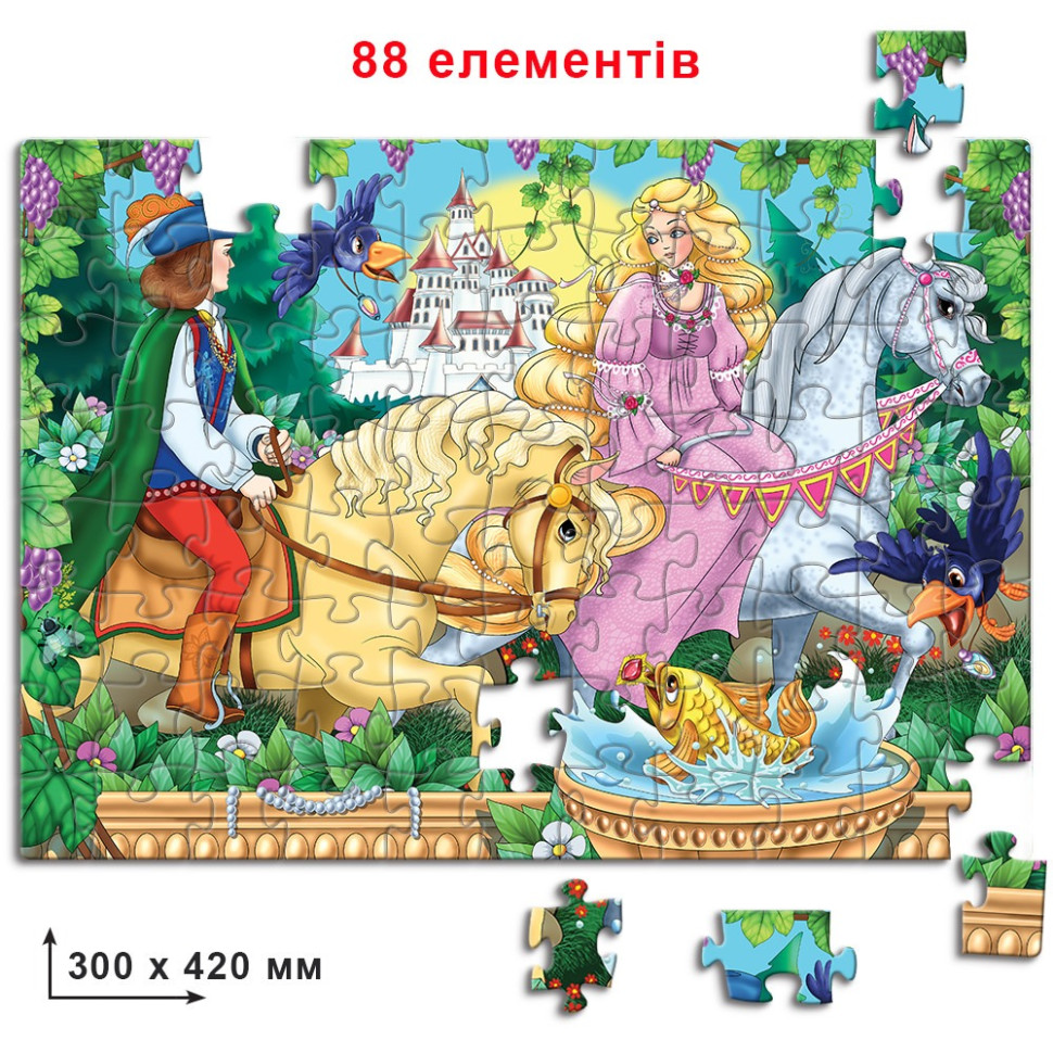 Дитячі пазли Золотовласка 83330, 88 елементів — фото 2