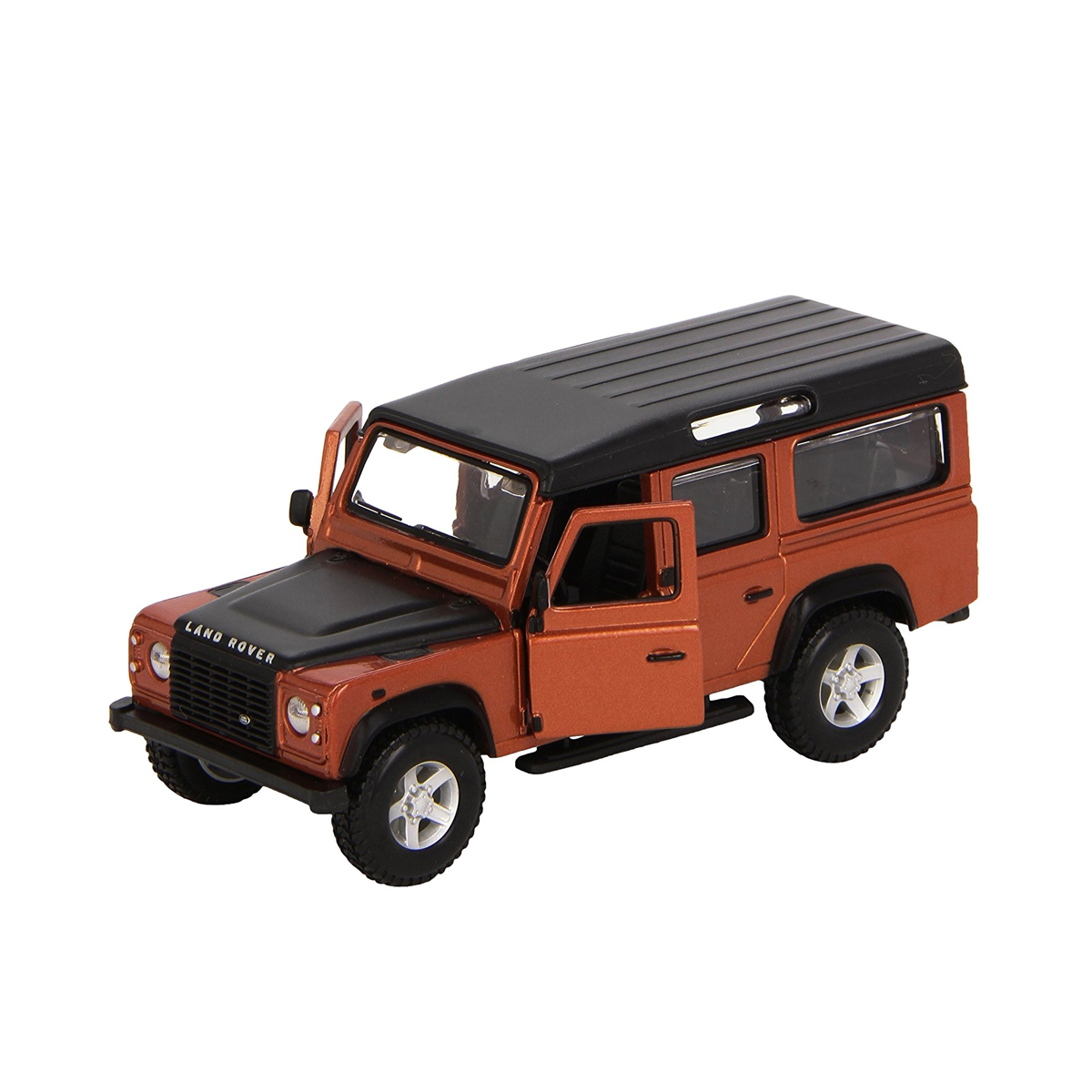 Автомодель - LAND Rover Defender 110 (асорті білий, помаранчевий металік 1:32) — фото 7