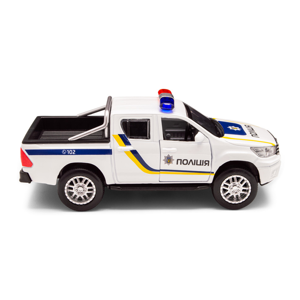Дитяча автомодель Toyota Hilux Police TechnoDrive KM250426 масштаб 1:32 — фото 6