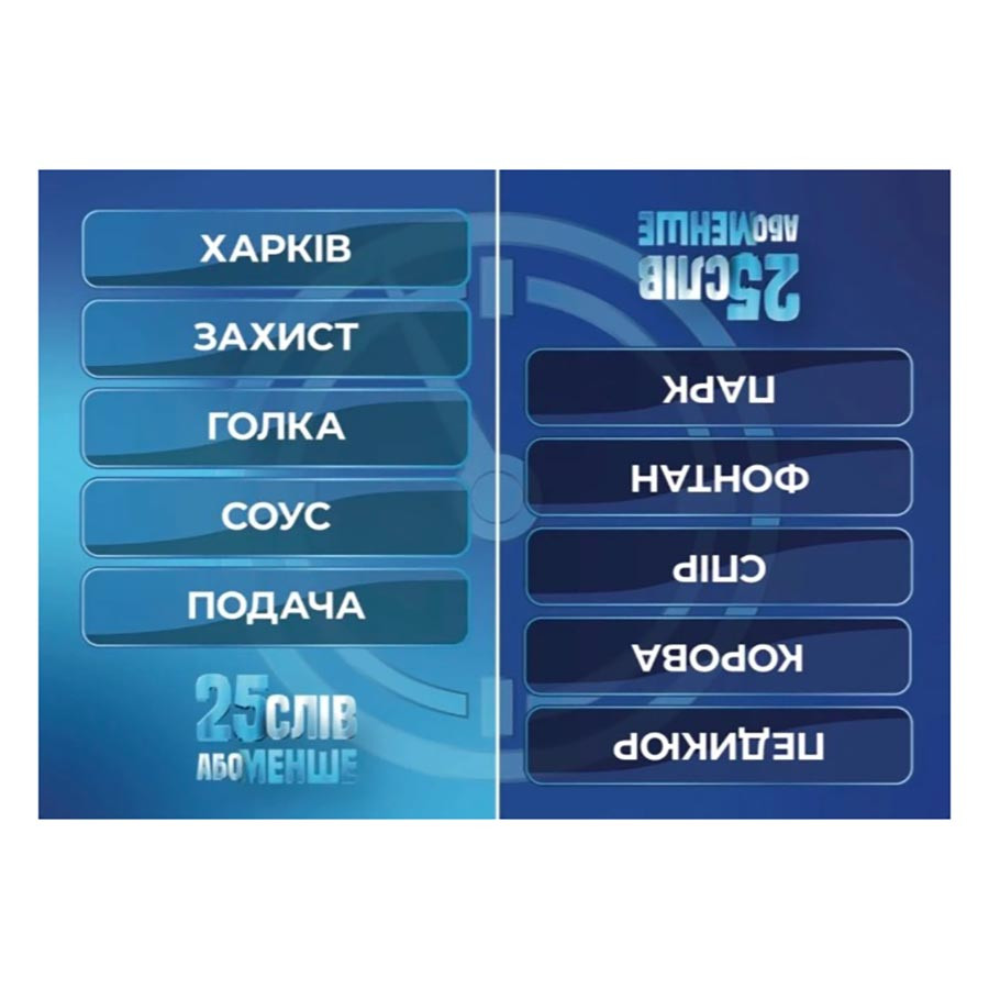 Настільна гра "25 слів або менше" 290100, 300 карток — фото 3