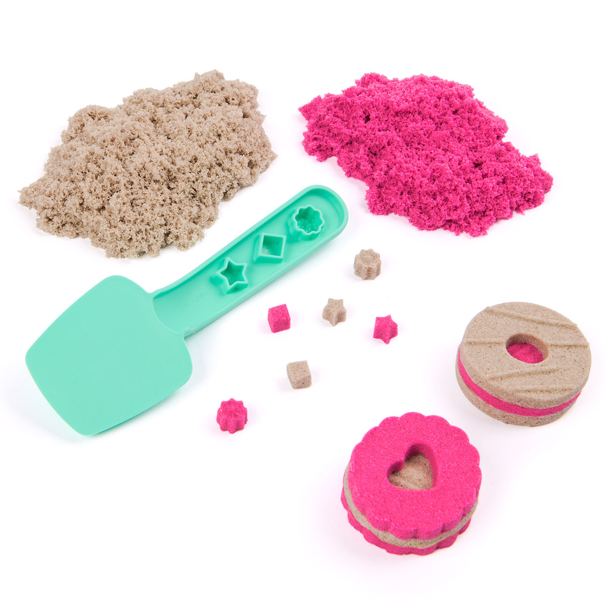 Набір піску для творчості - Kinetic Sand Кольорове Печиво (2 кольори, 227 g, аксес.) — фото 4