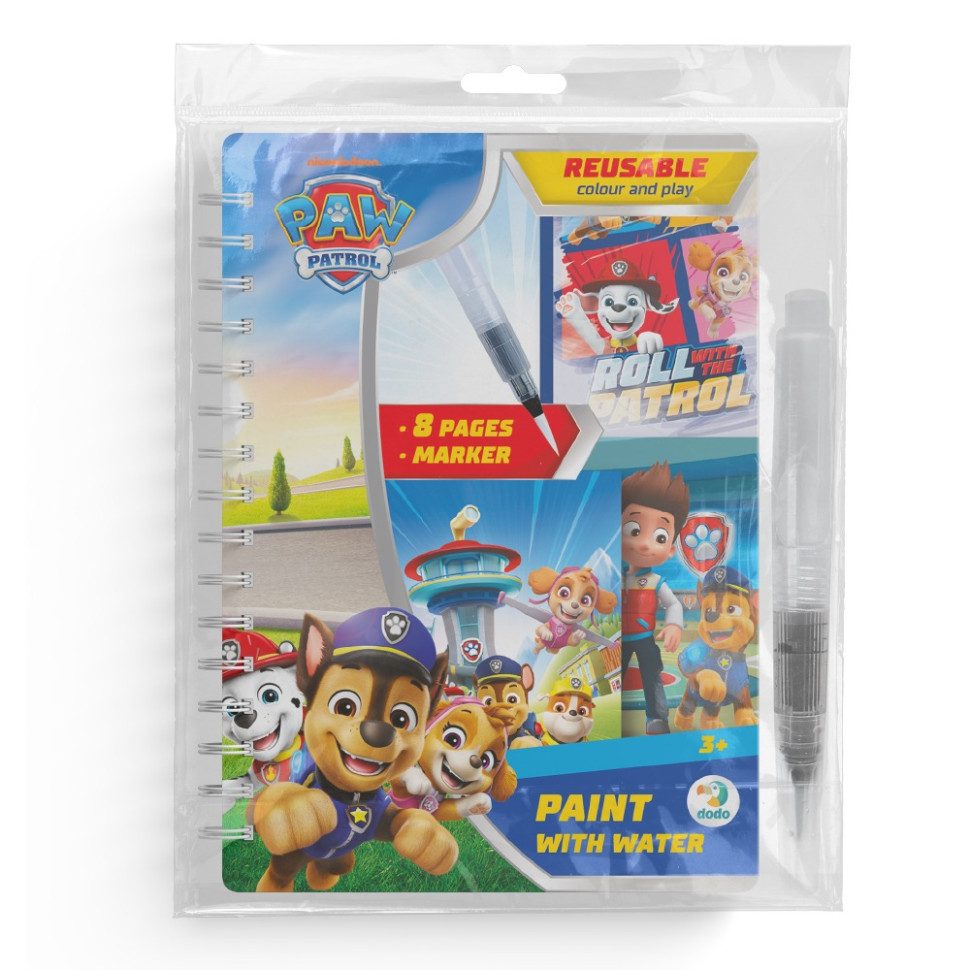 Дитячі водні розмальовки "Paw Patrol" 200656 маркер 8 сторінок