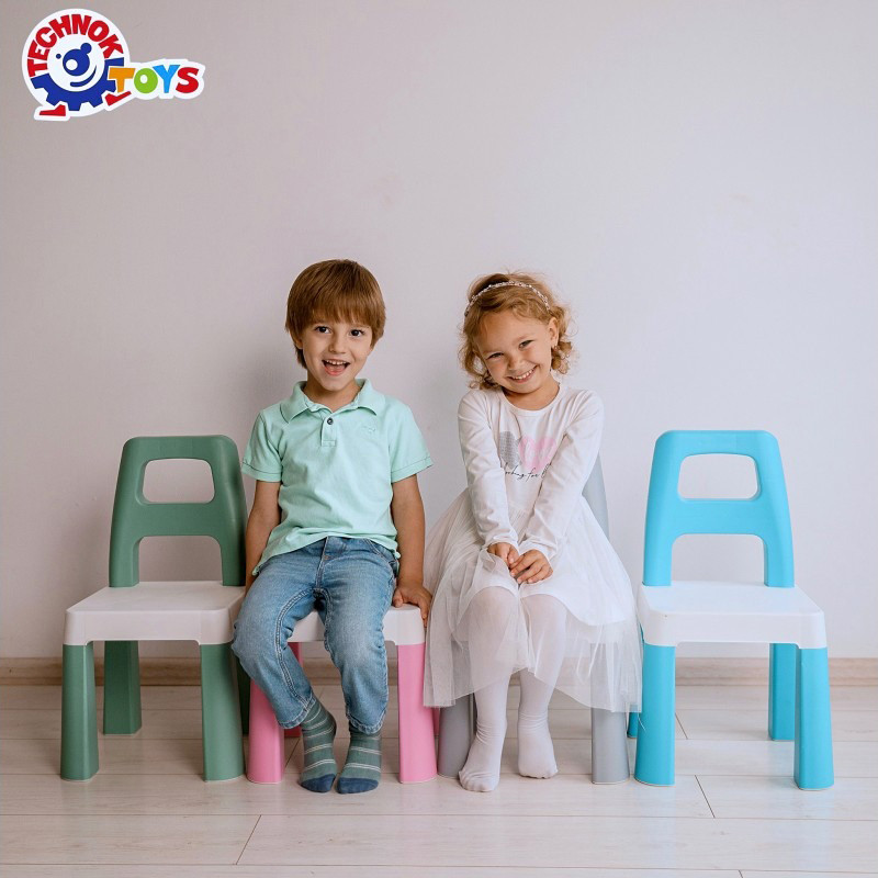 Дитячий стілець "Kids Chair" 9710TXK блакитний, до 75 кг — фото 11