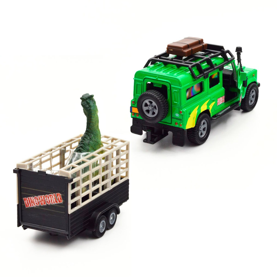 Игровой набор Land Rover TechnoDrive 520178.270 с прицепом и динозавром — фото 2