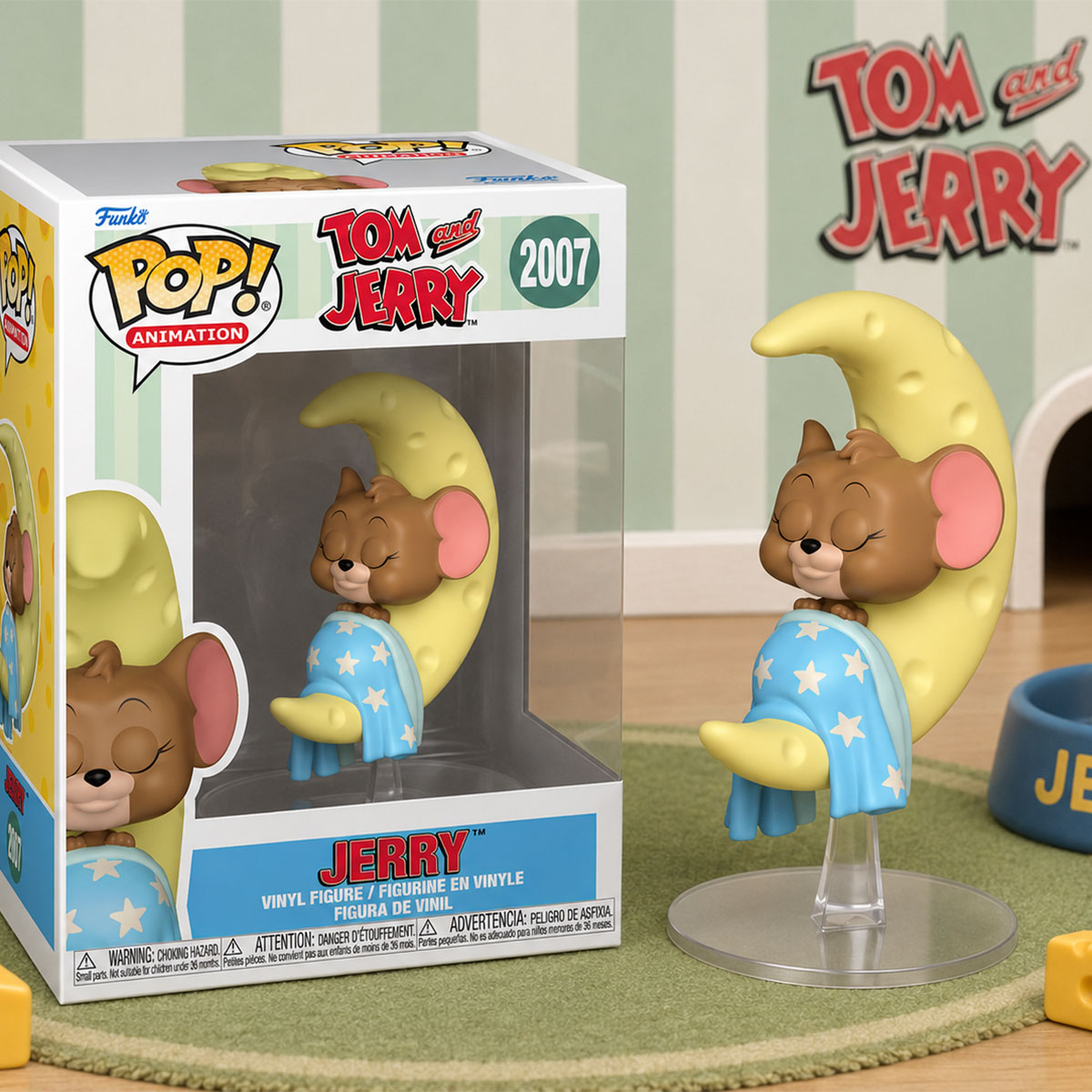 Ігрова фігурка Funko POP! серії "Том і Джеррі" S4 - Джеррі На Сирному Місяці — фото 3