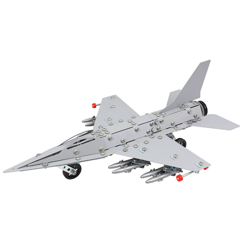 Дитячий металевий конструктор "Винищувач F16" 9598TXK 430 деталей — фото 4