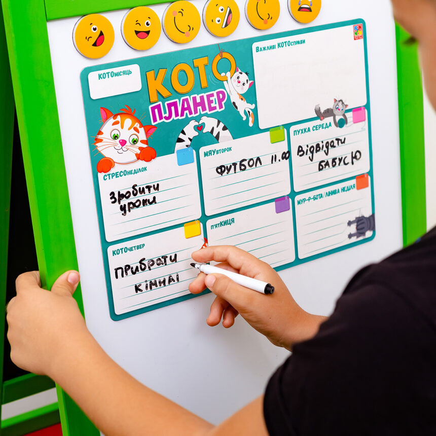 Магнітна дошка "Кото-планер" Vladi Toys VT3601-25 Укр — фото 7
