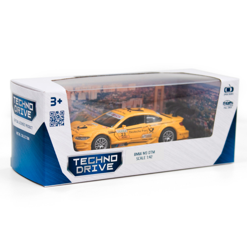 Дитяча автомодель BMW M3 DTM TechnoDrive 250257 жовтий — фото 11