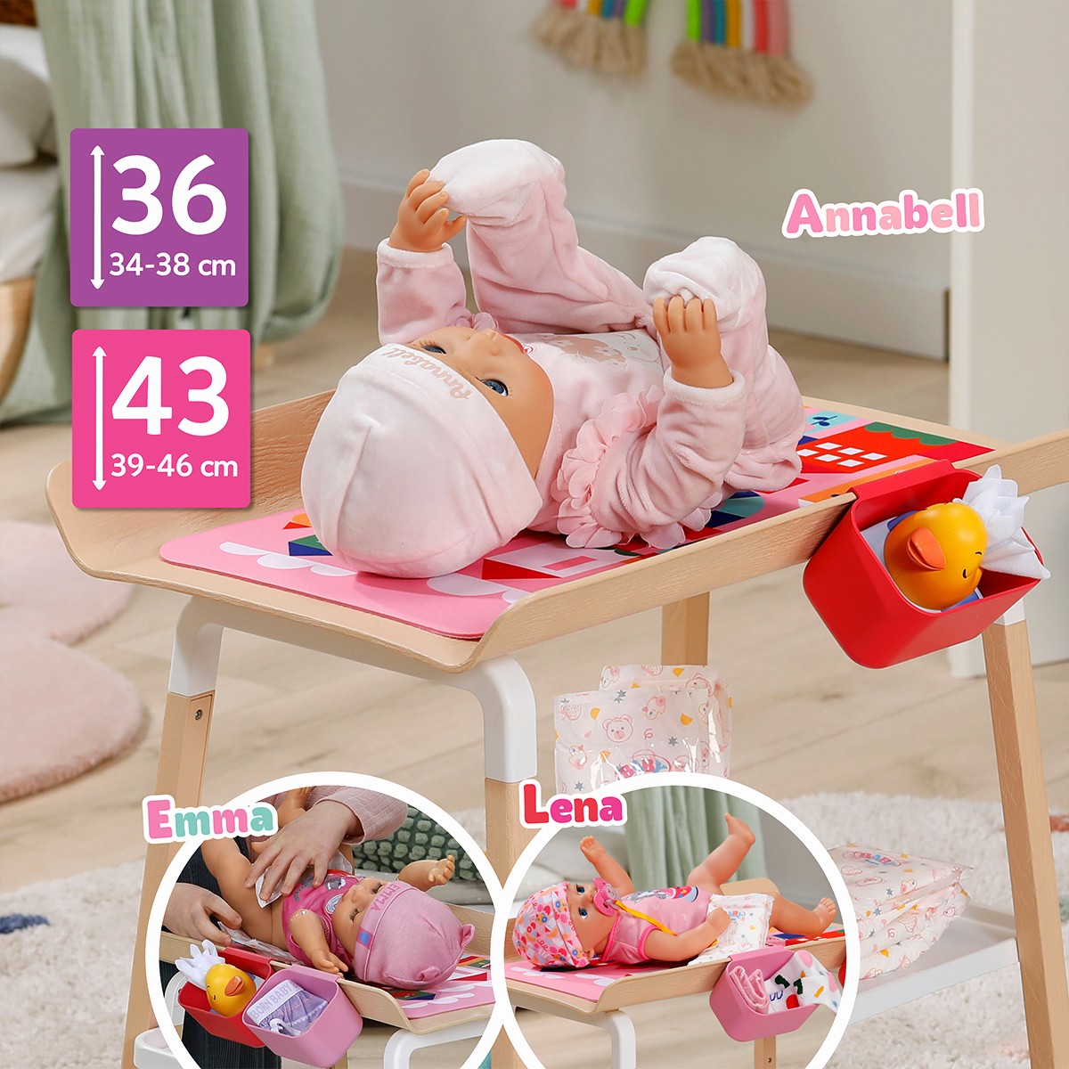 Пеленальний столик для ляльки BABY born – Комфортний Догляд — фото 3