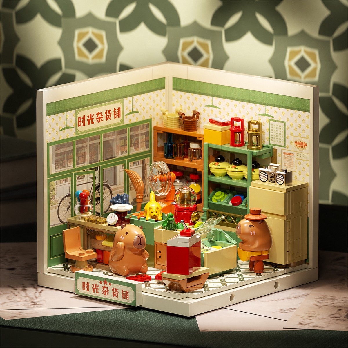 Конструктор JAKI серії "Mini Super Town" - Продуктова Крамничка Капібар — фото 3