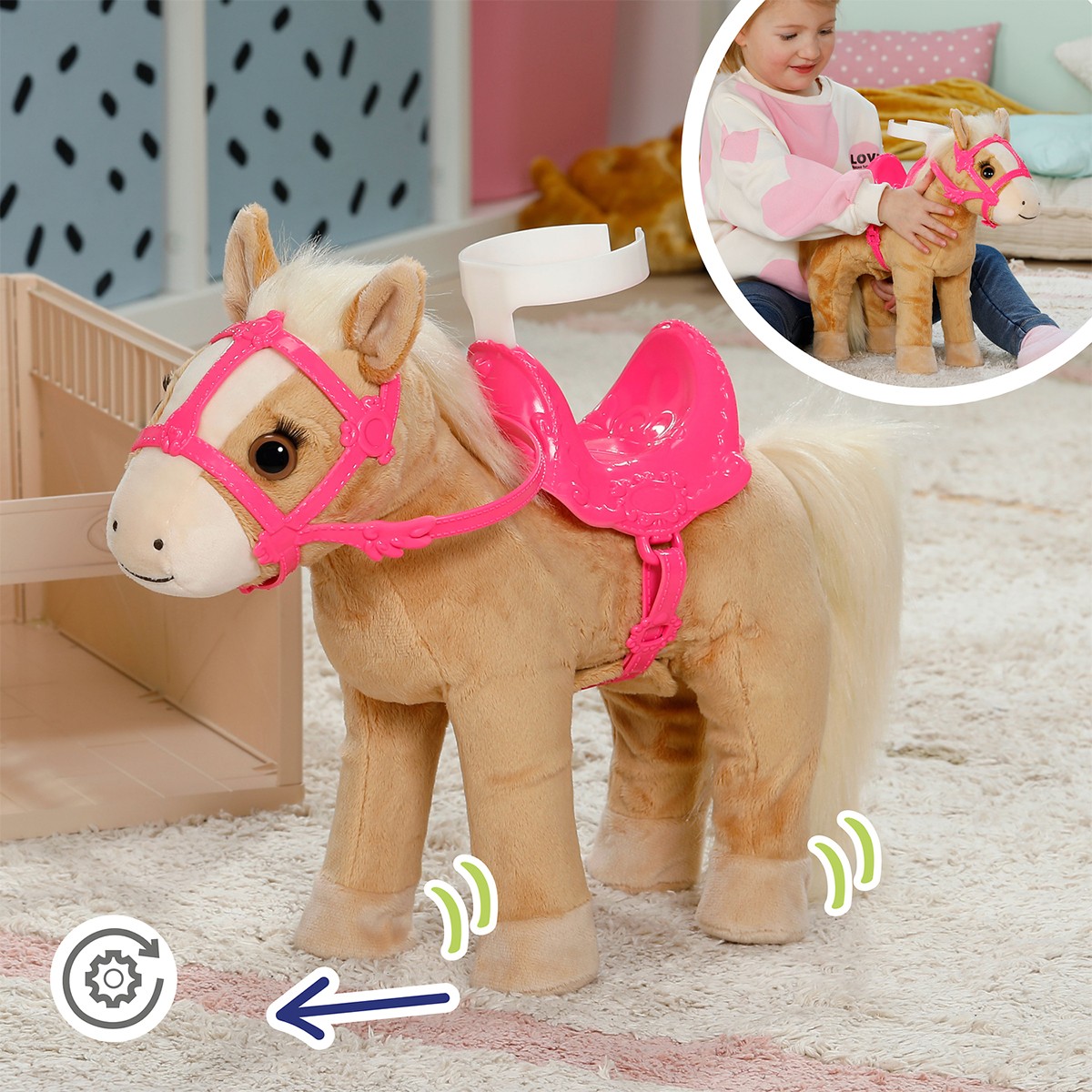 Интерактивная игрушка BABY born – Лошадка Кьюти (звук) — фото 7