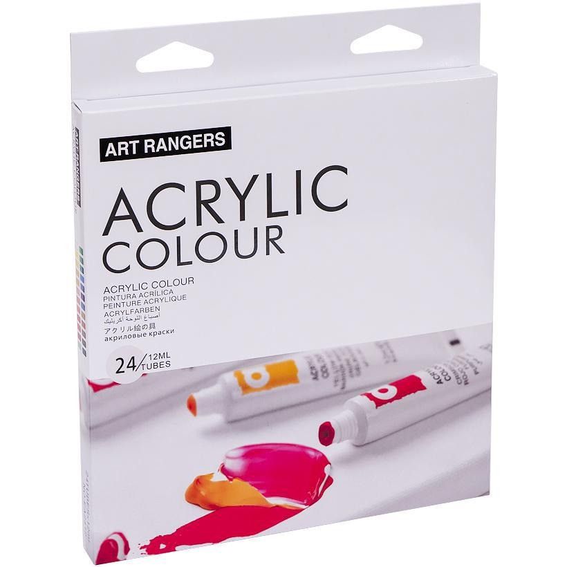 Набір акрилових фарб "Art Ranger Acryliс" EA2412, 12 мл 24 кольори — фото 3