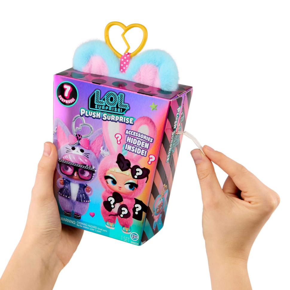 Мягкая игрушка‑сюрприз на подвесе Пушистый маскарад. Мишка Рина L.O.L. Surprise! 249498-4 — фото 2