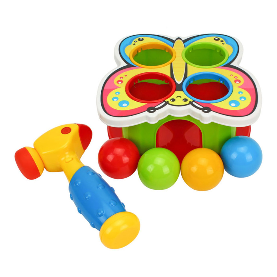 Розвиваюча гра з молоточком "Funny Butterfly" 3328TXK зі звуком, 4 кульки