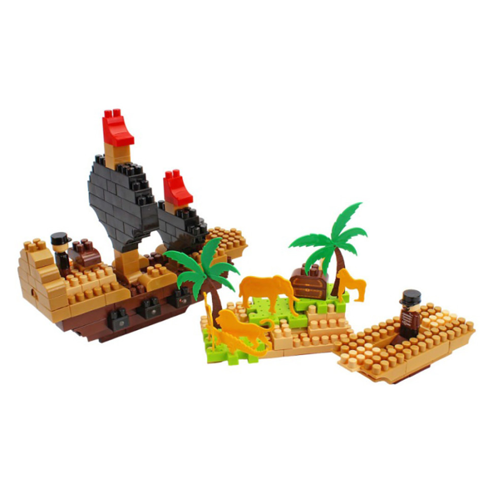 Детский развивающий конструктор "Pirate island" 2642TXK 170 деталей — фото 4
