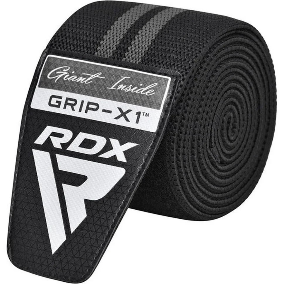 Бинты на колени KR11 GYM Knee Wrap RDX Inc Limited WAH-KR11BG, Black/Grey — фото 3