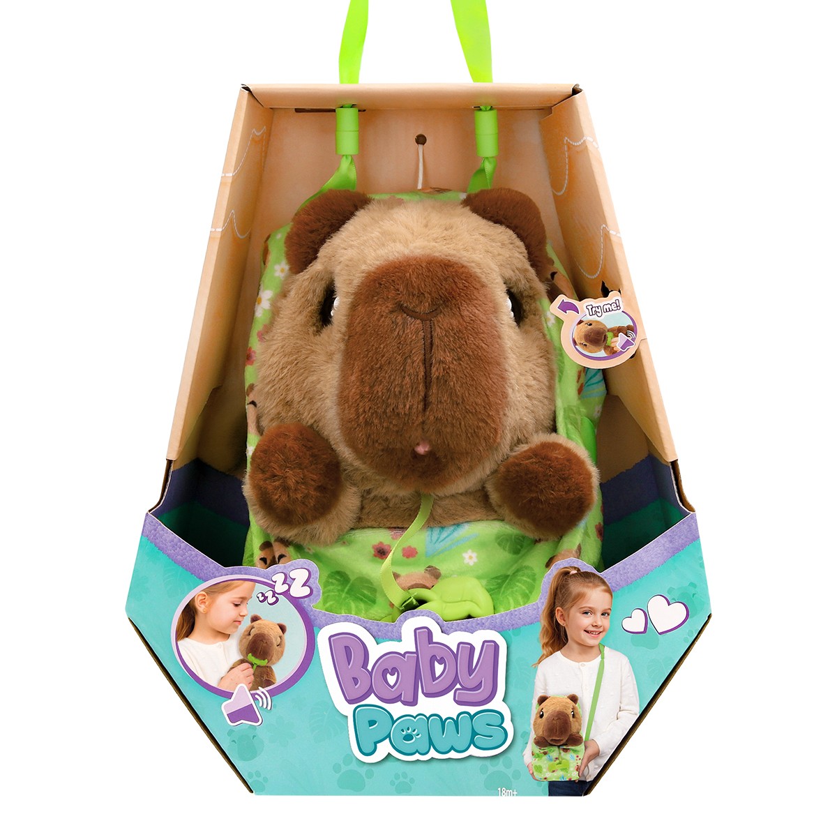 Інтерактивна іграшка Baby Paws W4 – Капібара (з аксес.)