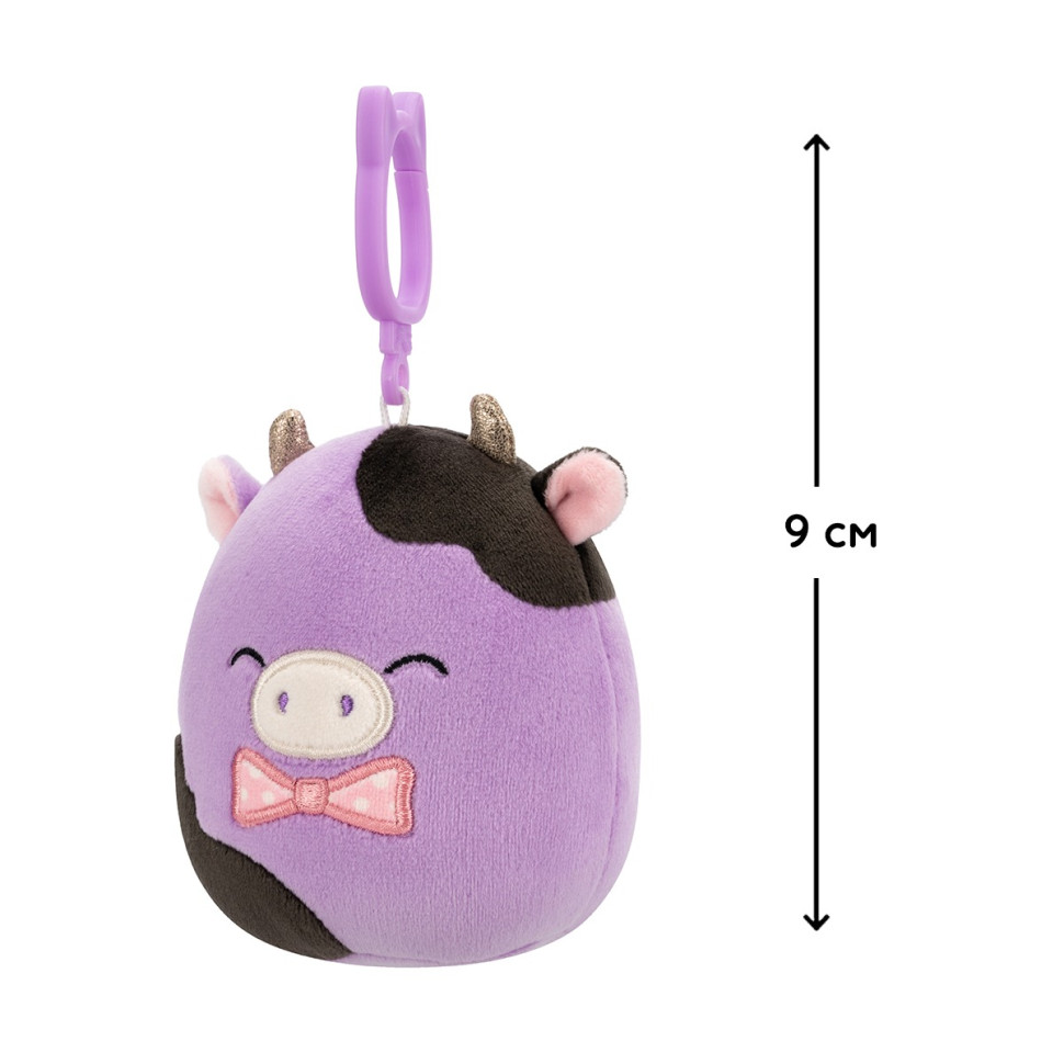 М'яка іграшка на кліпсі Корівка Олексі Squishmallows SQCP00463, 9 см — фото 7