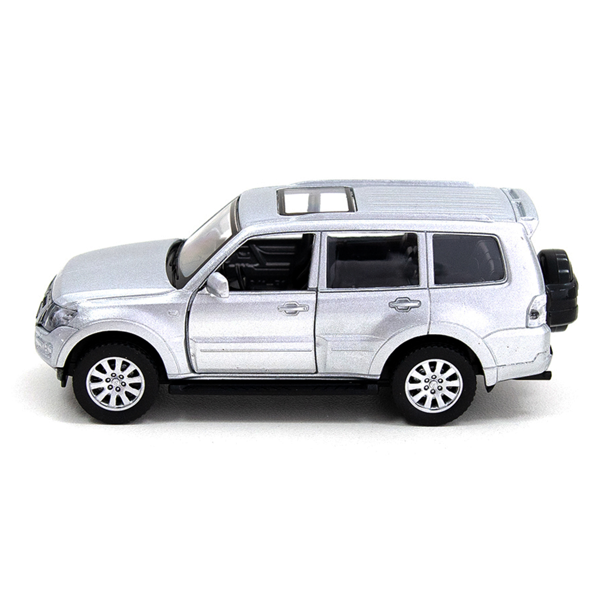 Автомодель - Mitsubishi Pajero 4WD Turbo (серебристый) — фото 5